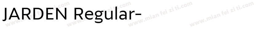 JARDEN Regular字体转换